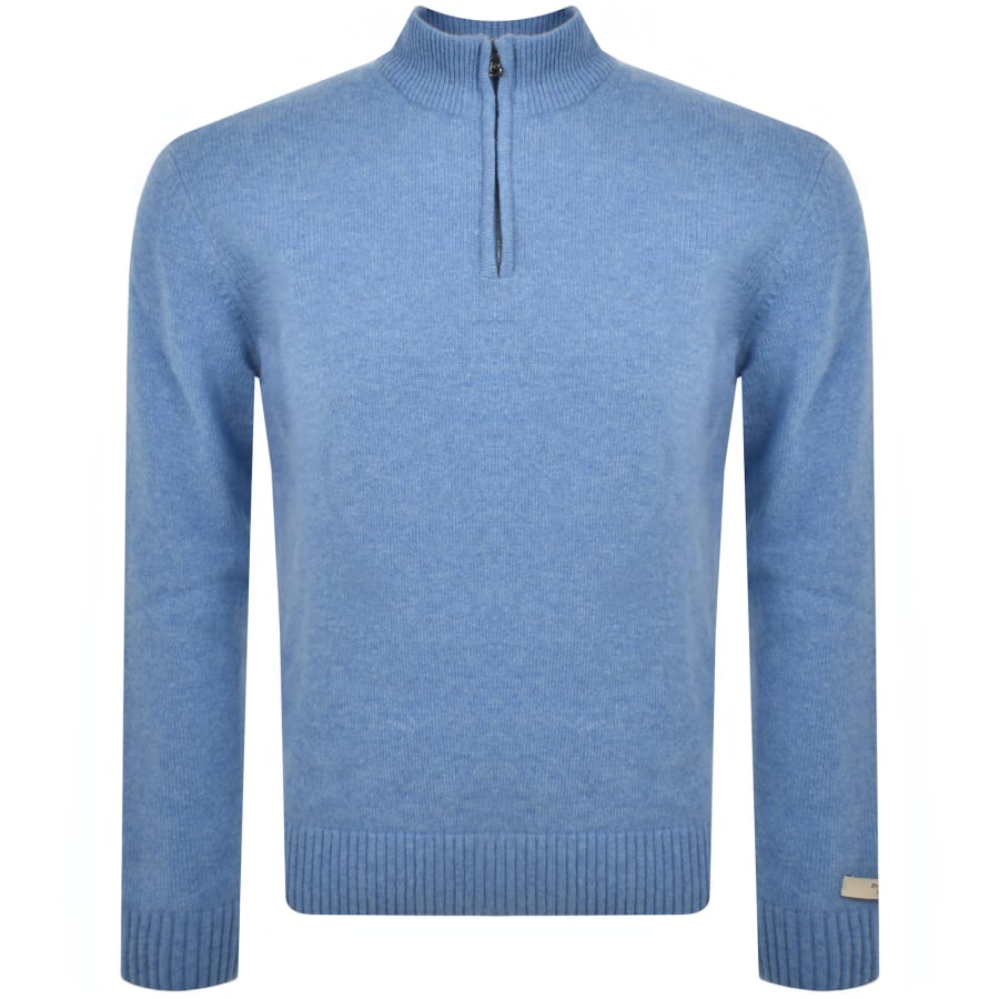 Paul And Shark Lambswool Knit Jumper Blue Mainline Menswear United States